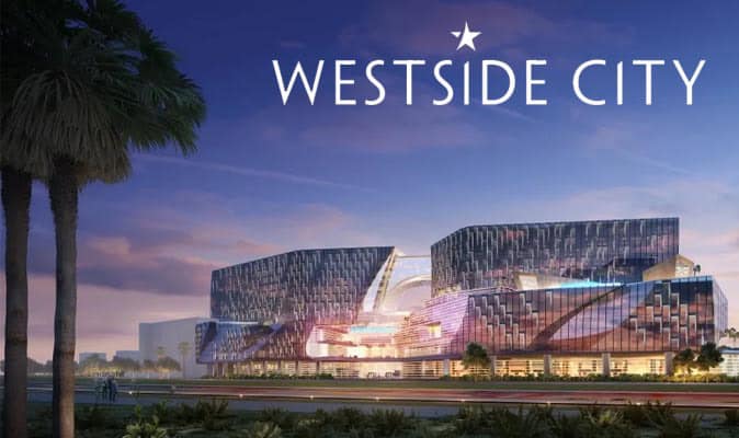 Westside city casino rendering with logo